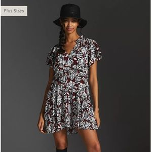 *NEW WITH TAGS* Anthropologie Robin Tiered Mini Dress M